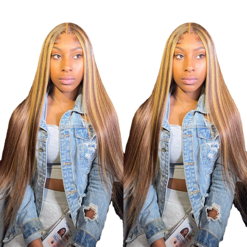 

13x4 Highlight Wig Human Hair Straight Lace Front Wigs Hd Transparent Lace Frontal Wig 32 Inch Lace Front Human Hair Wigs T Remy, 13x6x1 hd t lace wig
