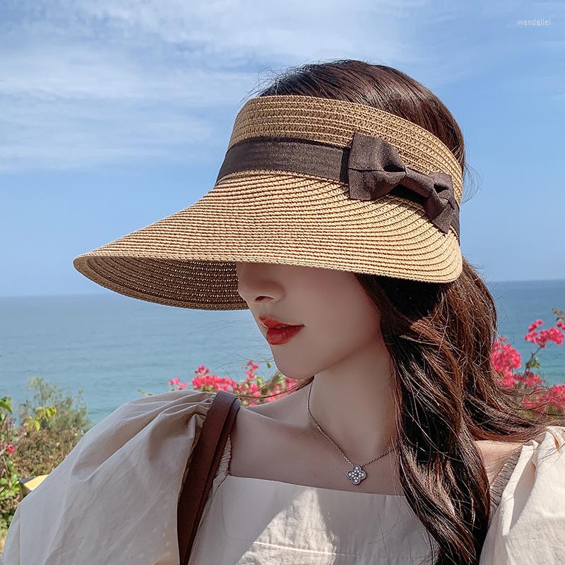 

Wide Brim Hats LaMaxPa Women's Summer Sun Visor Folding Hat Brimmed Beach Straw UV Protection, Tym-409-kaqise