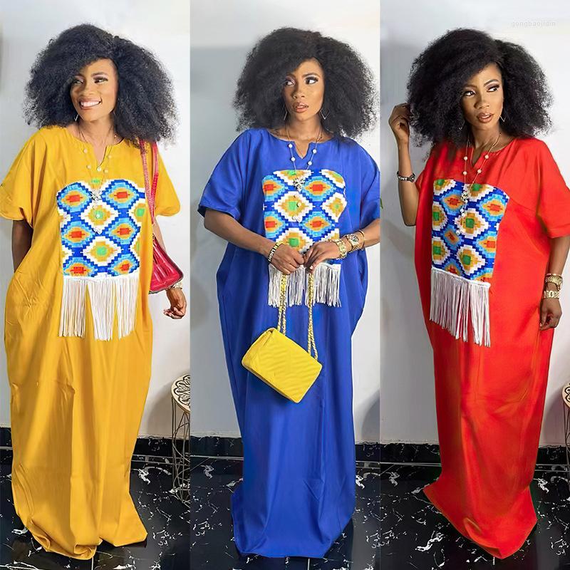 

Ethnic Clothing 2023 Plus Size Print African Maxi Dress For Women Tradition Kaftan Robe Femme Wedding Evening Party Gown Eid Muslim Clothes