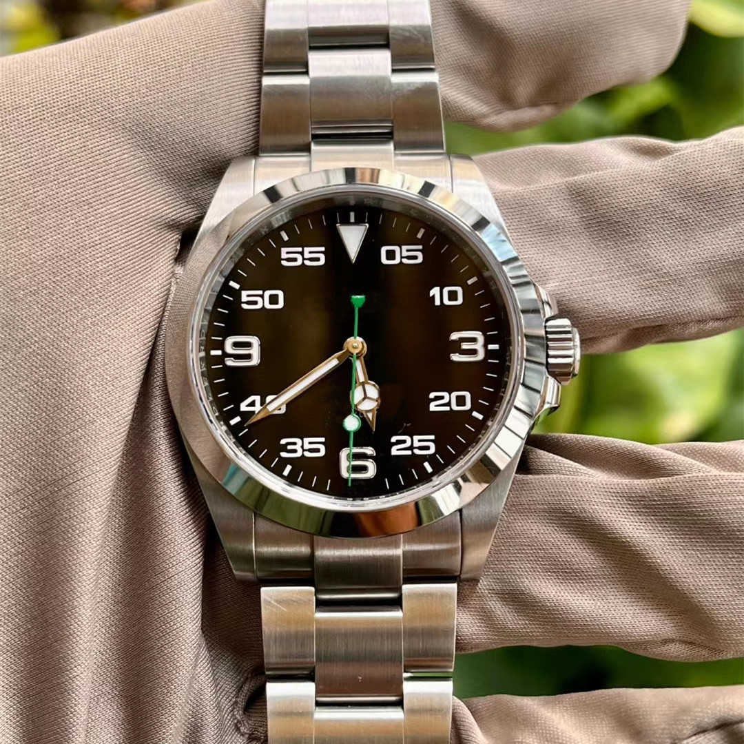 

Air King watch Men's Watch Cal.3230 M126900-0001 40MM Automatic Mechanical Sapphire Mirror 904L Stainless Steel Luxury Watch with Original Box Certificate, Tool