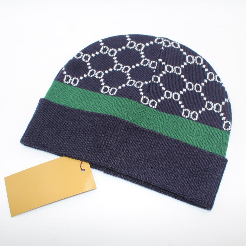 

New 2023 Mens Women beanies Skull Caps Beanie Top Quality For Gift Bonnet Winter Men Knitted Hat Caps Warm Hats Durag Gorros, 1-black