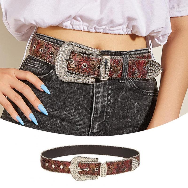 

Belts Sparkling Fine Texture Punk Solid Color Smooth Surface Belt Waist Strap Ladies Dress Clothes Decoration, Brown