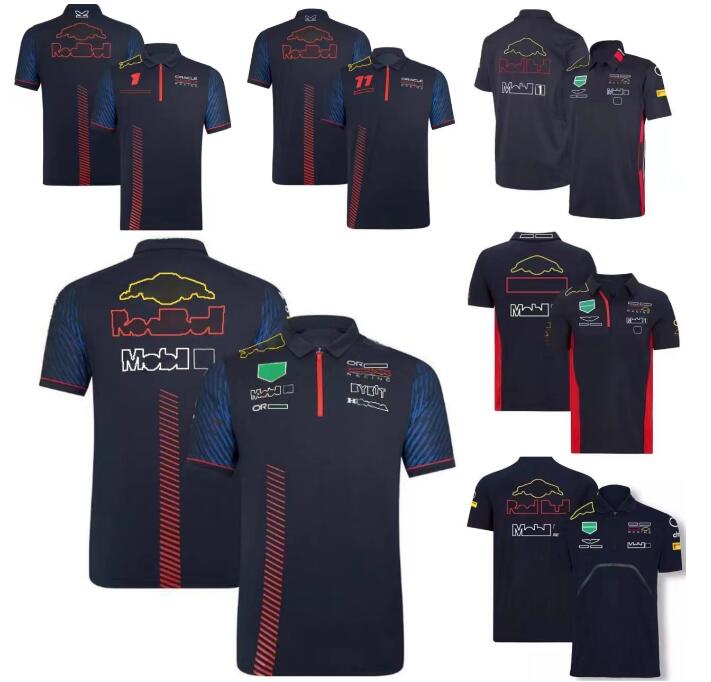 

2023 new F1 racing T-shirt summer team polo shirt with custom