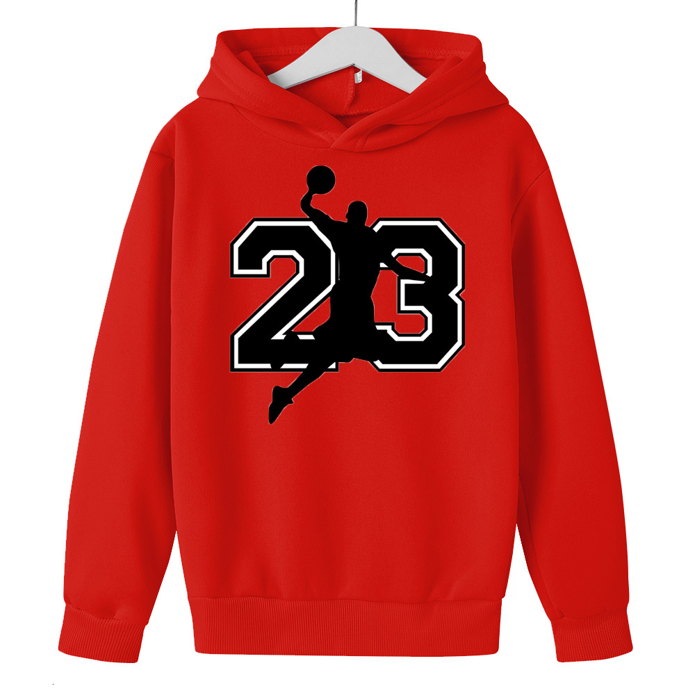 

Hoodies Sweatshirts NO 23 Basketball Hooded Sweater Toddler Baby Boys Girls Clothes Sports Hoodie Sweatshirt Child Top Autumn Coat Clothing 230413