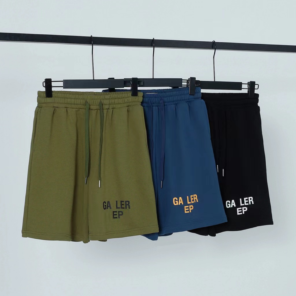 

Summer niche designer shorts simple printed men' shorts high-quality cotton circle casual shorts for men and women, Black