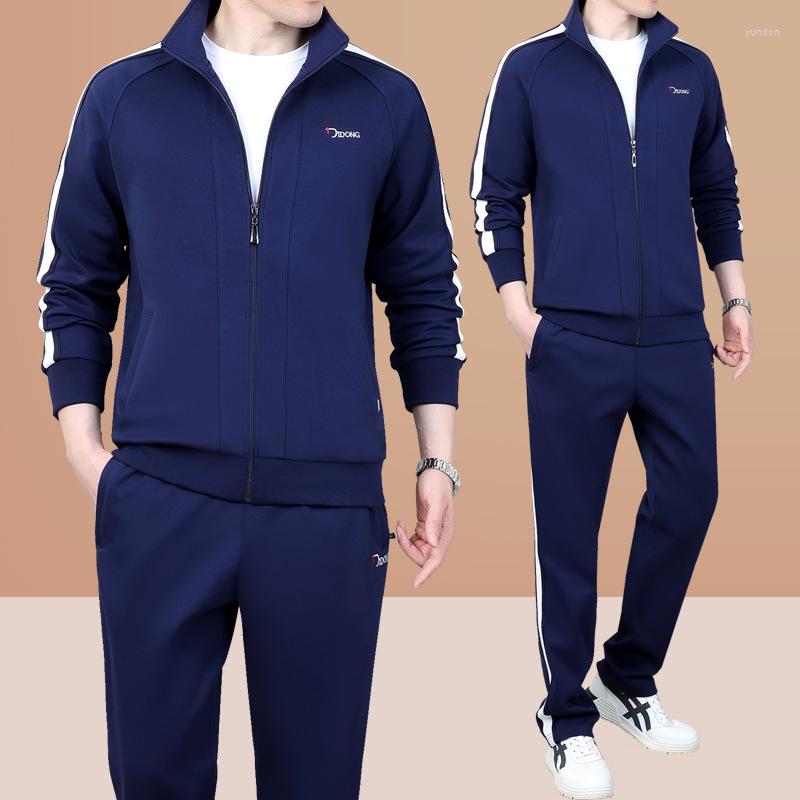

Running Sets 5XL Spring Men Sportswear Tracksuit Loose Cotton Long Sleeve Jacket Sweatshirt Pant Jogger Gym Outfit Workout Casual Set, Black
