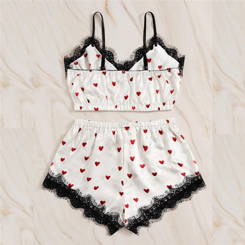 

Bras Sets Ladies Bra Set Girl Cute Satin Strap Lace Sexy Lingerie Summer Short Paragraph Soft And Comfortable, White