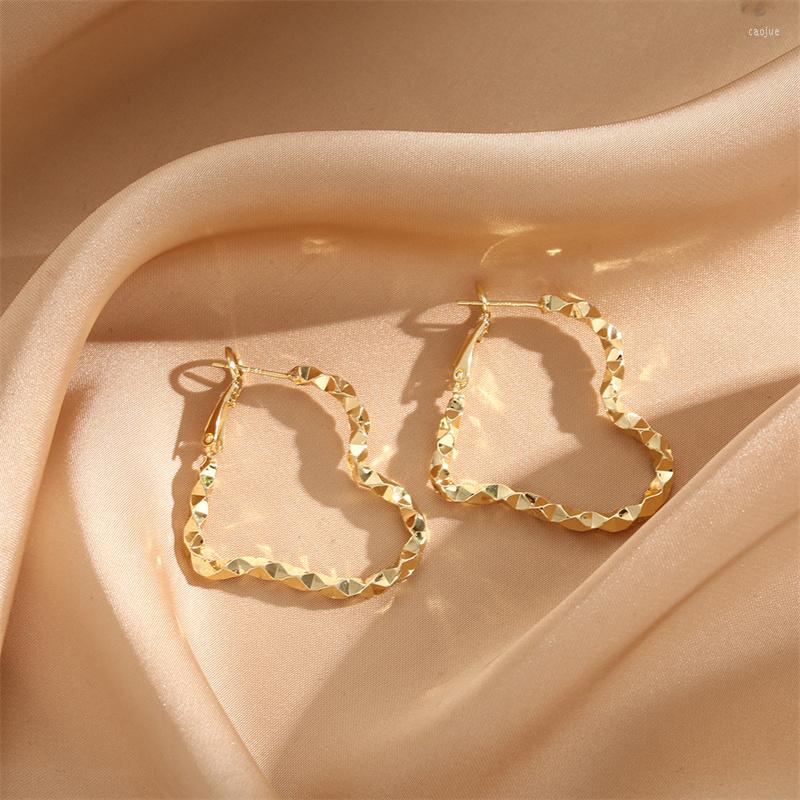 

Stud Earrings 2023 Fashion Simple BlingBling Heart Drop-shaped Pendant For Women Girls Personality Hip-Hop Punk Party Jewelry Gift