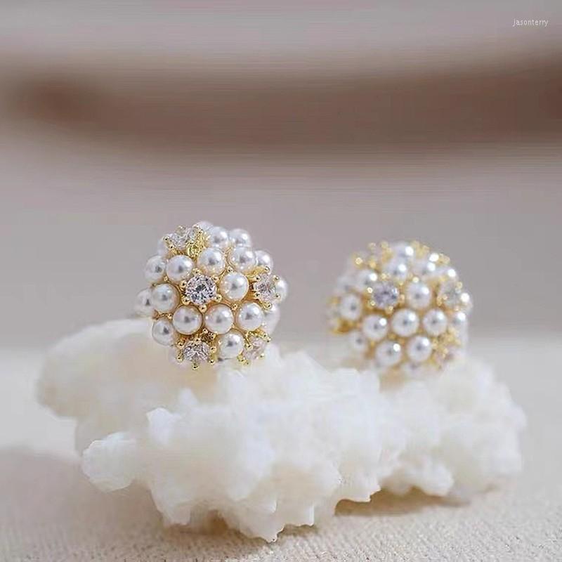 

Stud Earrings 2023 Contracted Korean Fine Pearl Fashion Fresh Sweet Lovely Women Jewelry Girl's Accessories