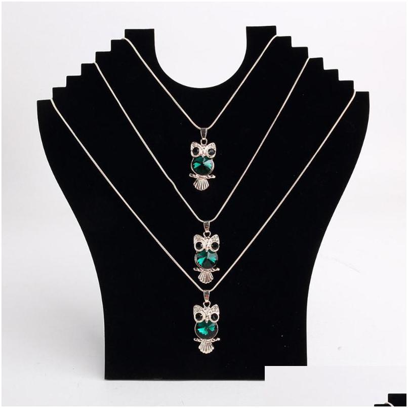 

Jewelry Stand New Arrival High Quality Necklace Bust Pendant Chain Display Holder Neck Easel Showcase Black Color Drop Delive Dhgarden Dh3Jp