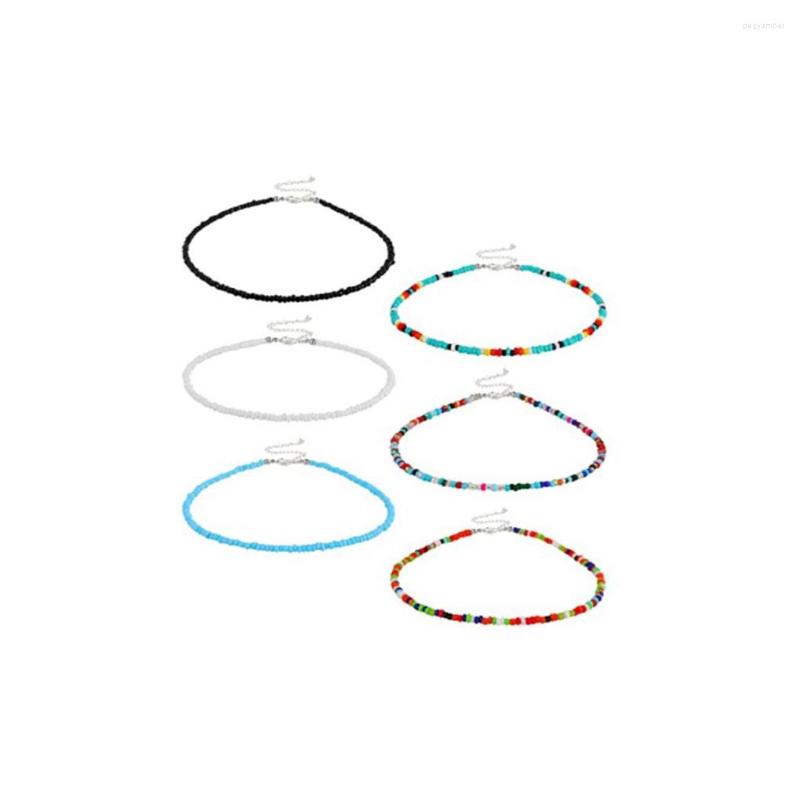 

Pendant Necklaces Simple Exquisite Accessories DIY Bohemia Style Choker Beads Neck Chain For Girls Female Supplies