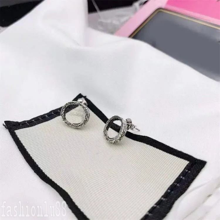 

Dainty designer earring heart plated silver gold love earings lady lively modern style rose golden orecchini practical stout stud Earrings charming E23
