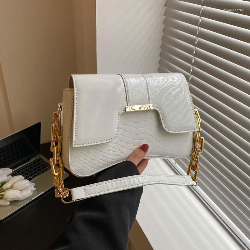 

Evening Bags Fashion Luxury Designer Handbag Chain Female Bag Small Bolsas Tote For Women Travel Purse Women's Shoulder Messenger Woman, White