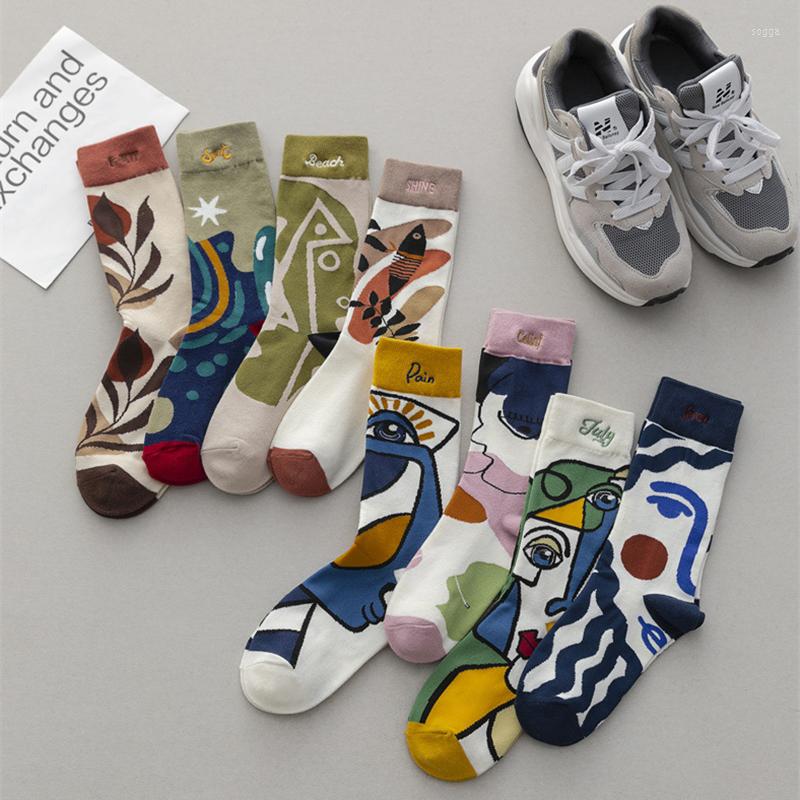 

Women Socks Occident Fashion Cotton Middle Tube