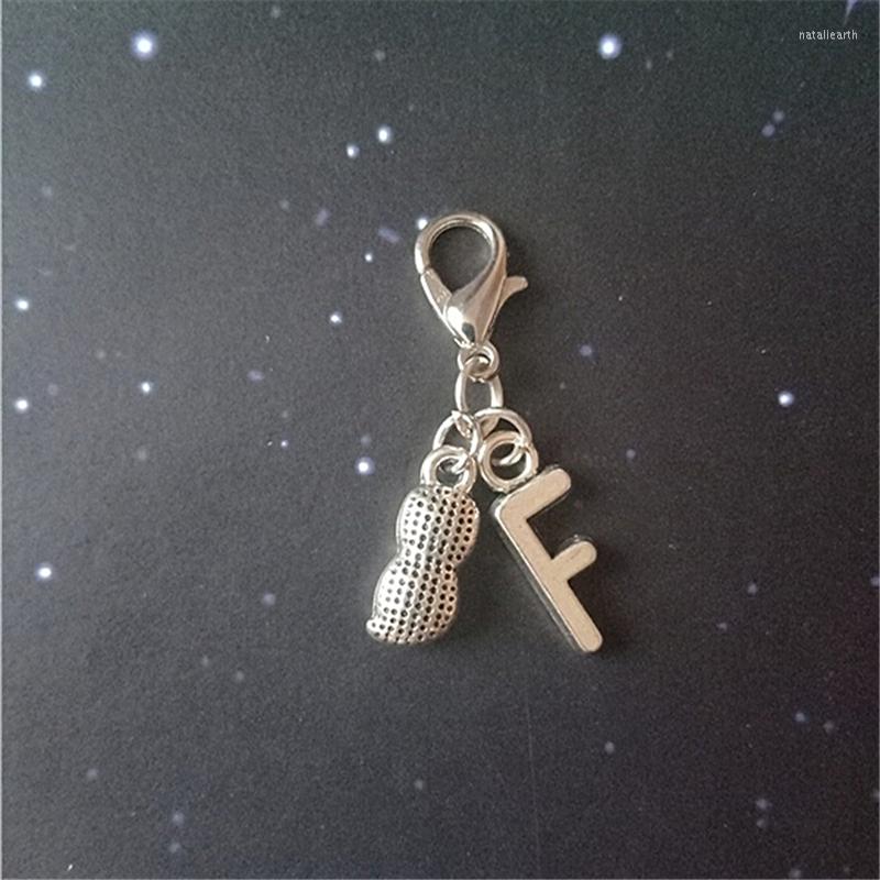

Charms 1 Pcs Initial Clip Peanut Charm Bracelet On Pendant Food Jewellery