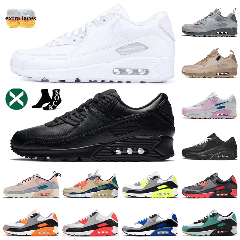 

Trainers Triple White Black Mens 90 Running Shoes Sports Red Maxs 90s Wolf Grey Polka Dot Infrared Total Orange Laser Blue Airs Hyper Grape Royal Women Sneakers, A3 gorge green 40-46