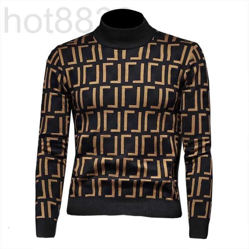 

Men's Sweaters Designer Winter Wool Men Jacquard Knitwear Sweater f Embroidery Pullover Coat Casual Long-sleeved Warm Sweatshirt GXWD, Black