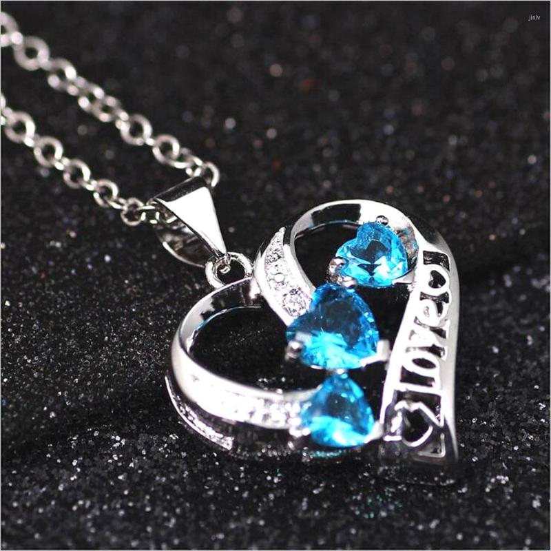 

Pendant Necklaces Wholesale Silver Colorplated 925 Sterling Colorfashion Jewelry Colorful Pendants Necklace For Women/men Chain