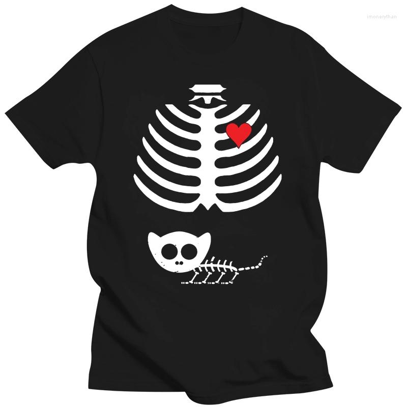 

Men's T Shirts Halloween Skeleton Kitten Maternity Pregnancy T-shirt Party Tee Shirt, Bluemen