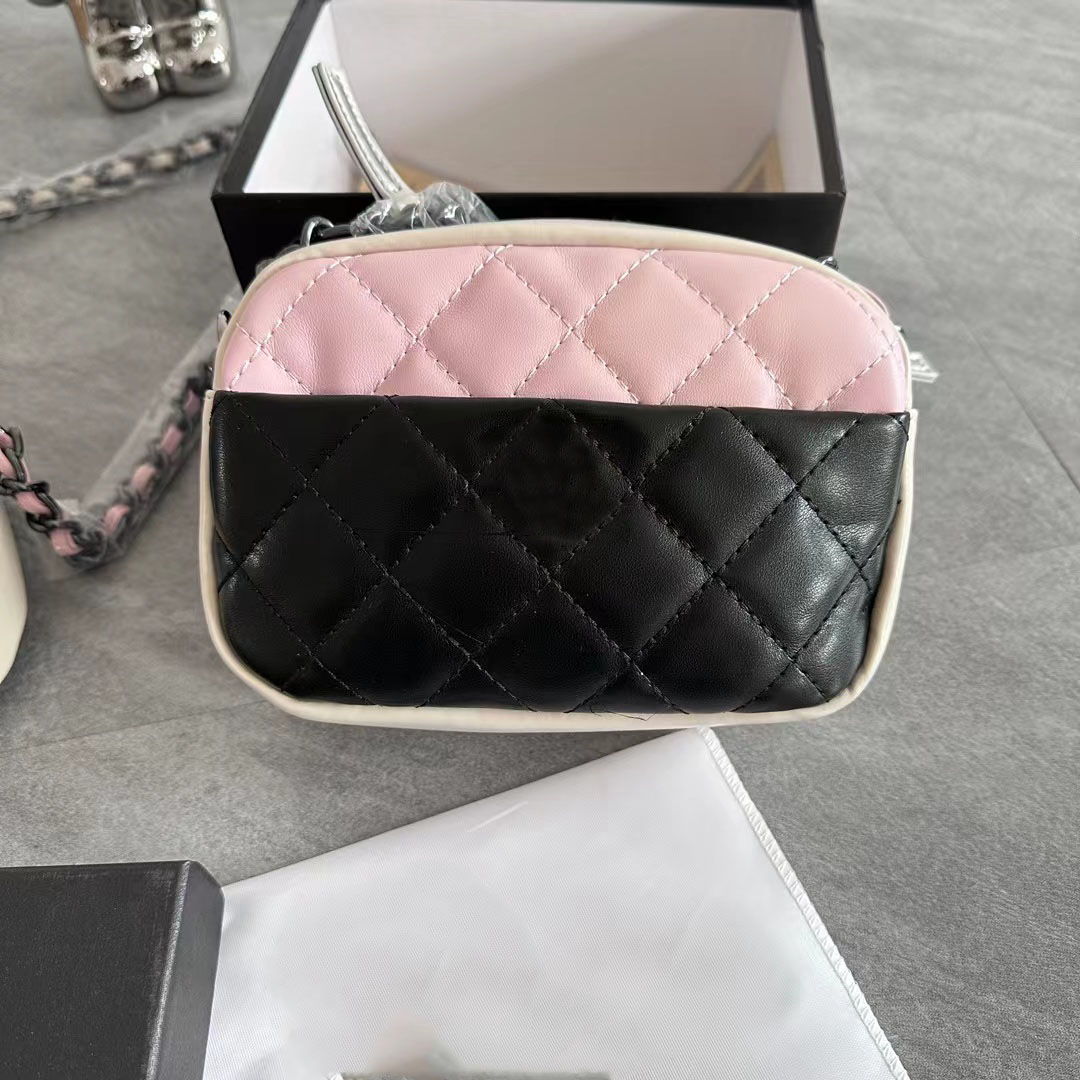 

Camera Bag Designer Shoulder Bag Women Luxury Crossbody Bag Small Purse Pu Leather Pocket Fashion pink black Two-tone Purses Factory Wholesales