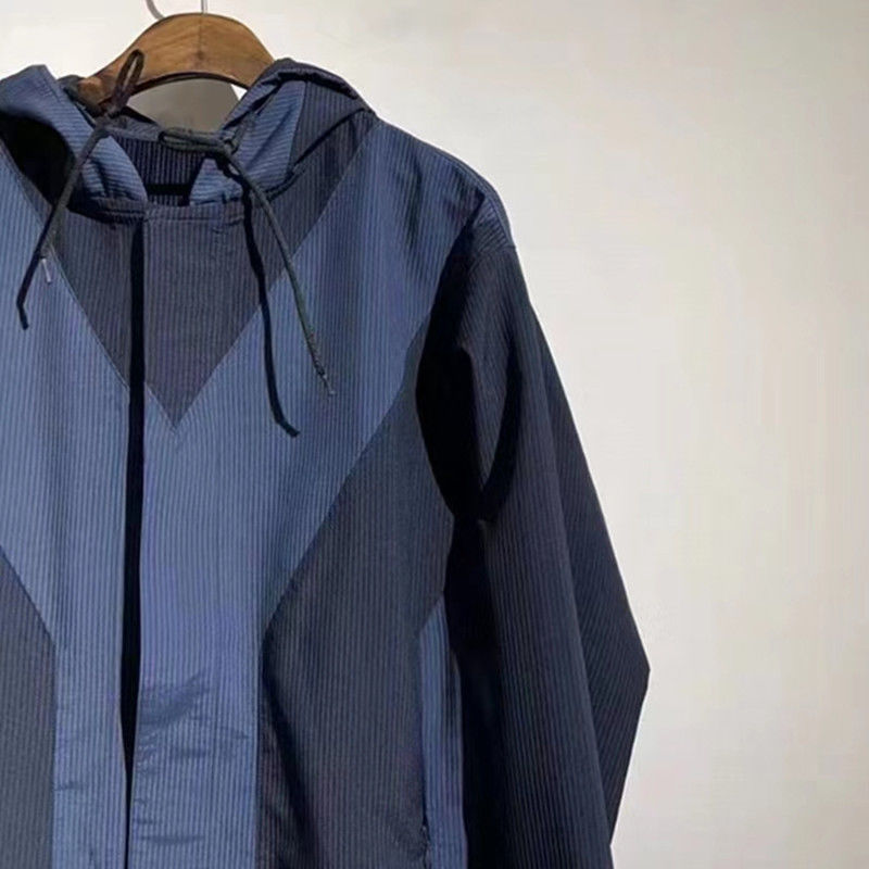 

Mens Jackets Womens Outwears Y3 Coat Sports Casual Hooded Loose Jacket, Blue