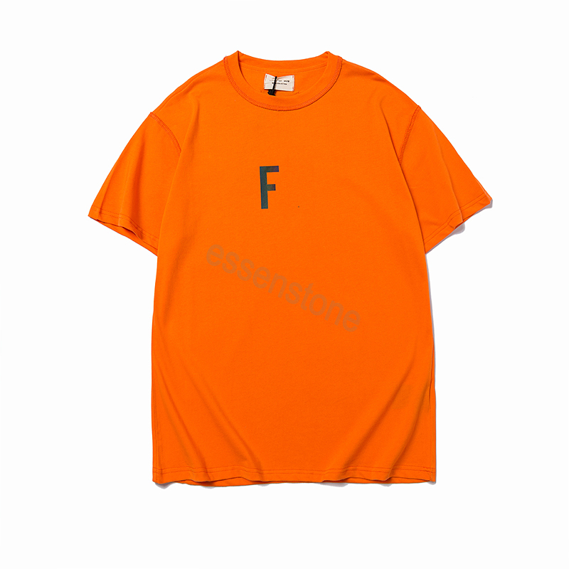 

Summer Fashion fearofgod Tshirt Men's Female Designer Tshirt Men's Loose Elastic Top Casual Chest F Letter Shirt Luxury Clothing Street Shorts Sleeve Clothing, The same as real