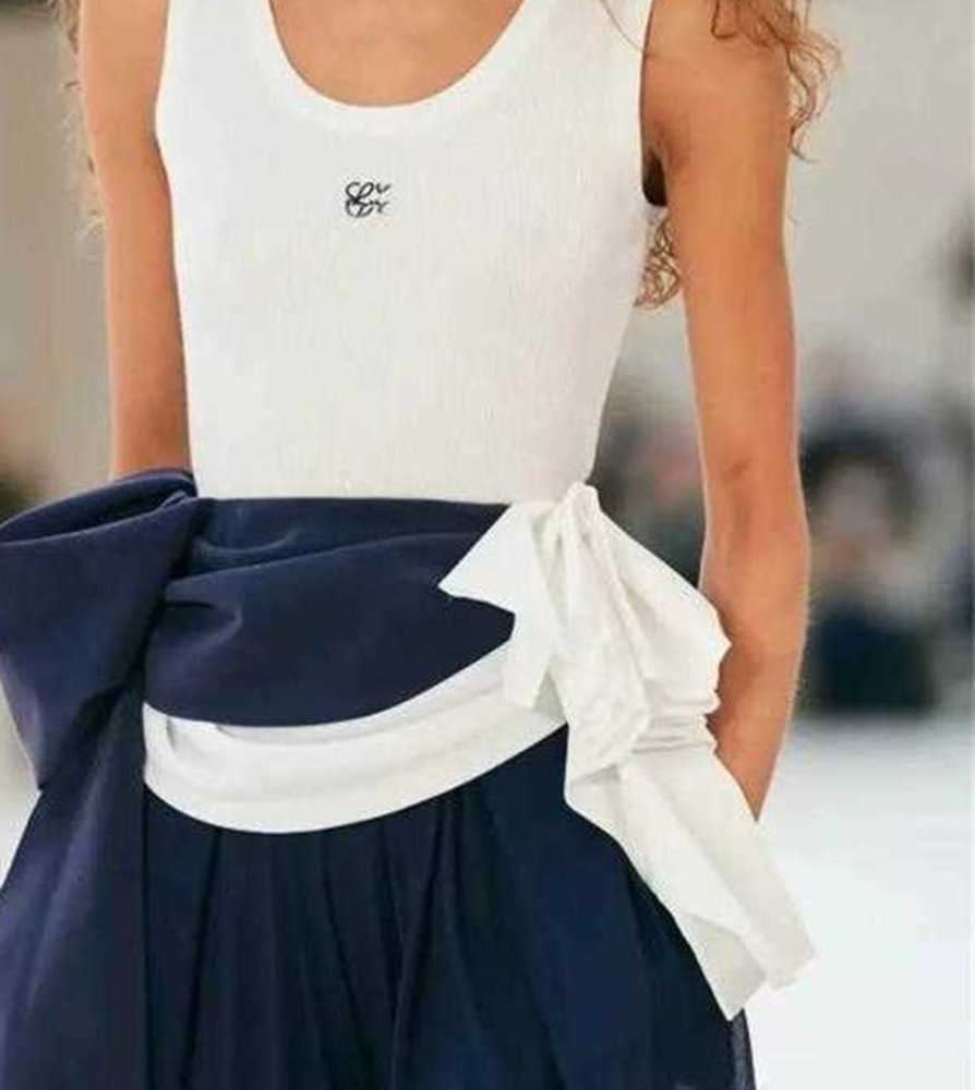 

Loews Women Tanks Camis Tops Anagram-embroidered cotton-blend tank tops Shorts Skirts Yoga Suit Two Piece Dress bra Vest Ladies solid Vintage T Shirt, White short