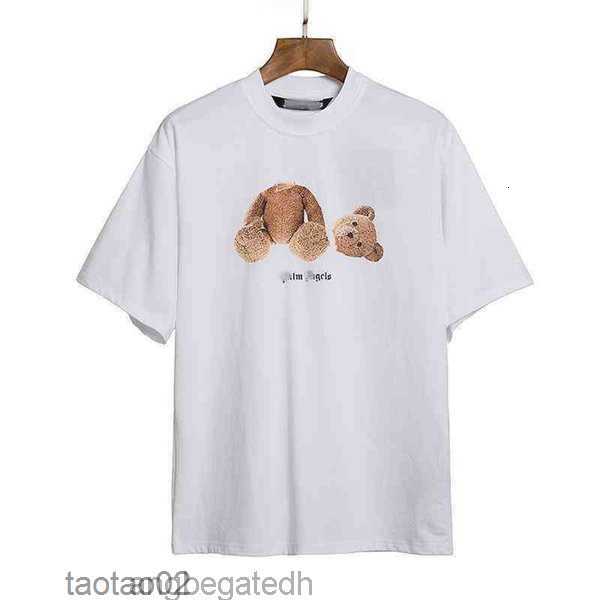

Angel T-shirts Palm Trendy Decapitated Teddy Bear Print T-shirt Loose Men' and Women' Wear Letter Short Sleeve 18exf46xxm, Purple