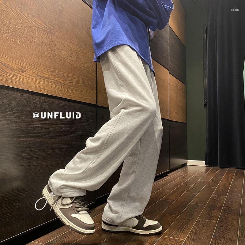 

Men's Pants Autumn Color Casual Men Fashion Oversize Sweatpants Streetwear Korean Loose Straight Mens Joggers Trousers, Black