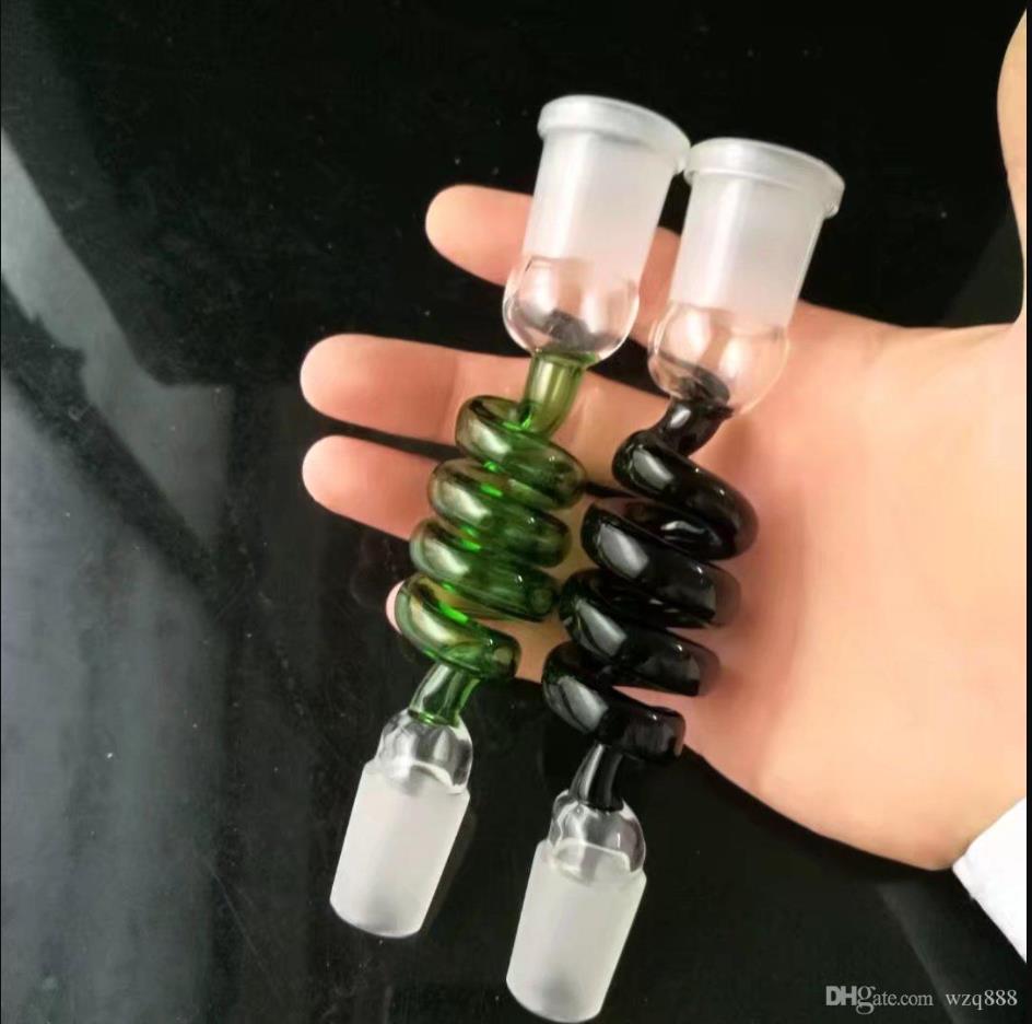 

Hookahs Color spiral adapter , Wholesale Glass bongs Oil Water Pipes Glass Pipe Oil Rigs Smoking