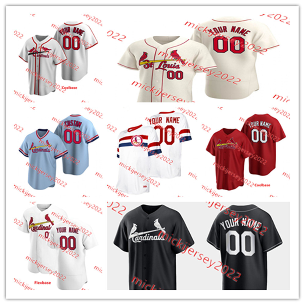 

Yadier Molina Paul Goldschmidt Harrison Bader Baseball Jersey Nolan Arenado Jack Flaherty Adam Wainwright Paul DeJong Jerseys Custom Stitched Mens Youth, Cream