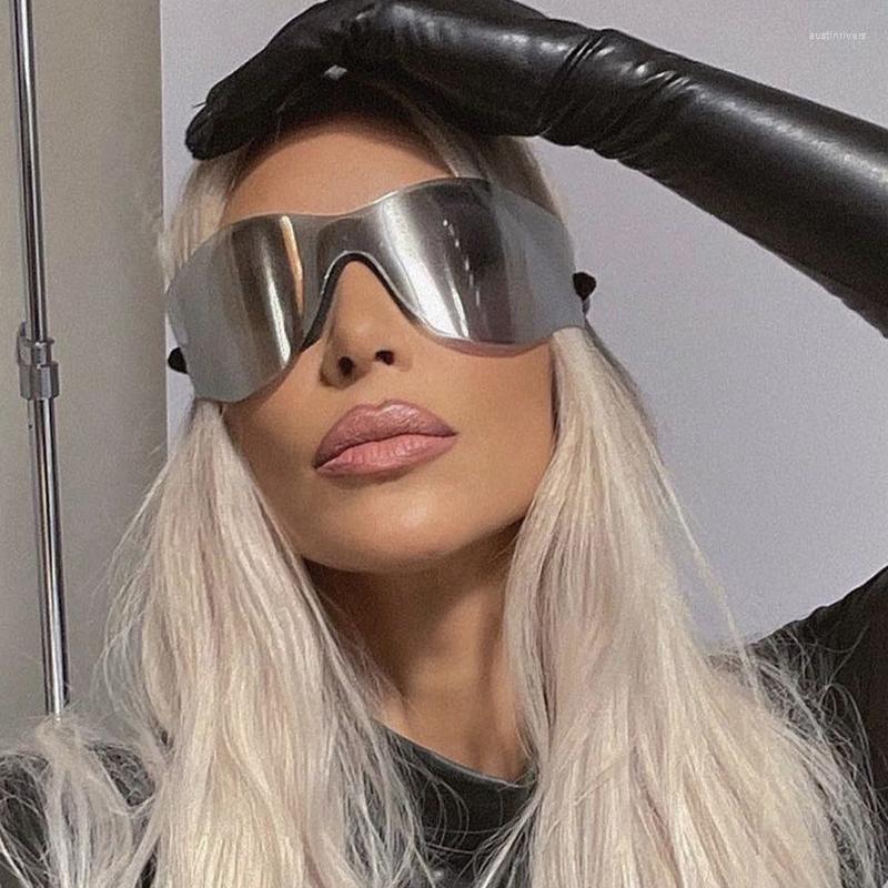 

Sunglasses Y2K Sports Punk Women Designer Square Goggle Sun Glasses UV400 Eyewear Men Fashion