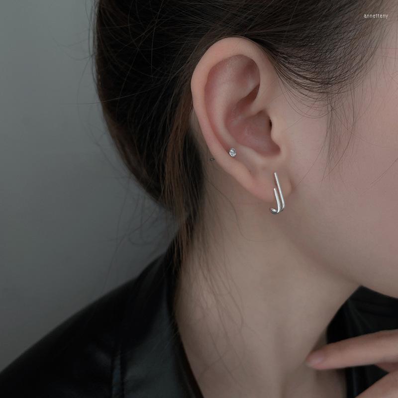 

Stud Earrings LUTAKU Fashion Trendy J Shape For Women Simple Geometric Ladies Party Jewelry Gifts
