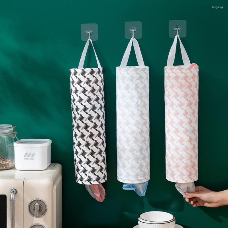 

Shopping Bags Kitchen Grocery Bag Home Holder Wall Mount Plastic Dispenser Hanging Storage Trash Garbage Organizer
