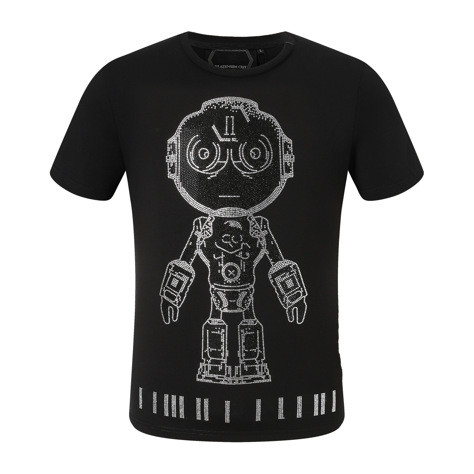 

Phillip Plain Men designer PP Skull Diamond t shirt Short sleeve Dollar Brown bear Brand tee O-Neck high Quality Skulls TShirt tees tops PP2069, 20