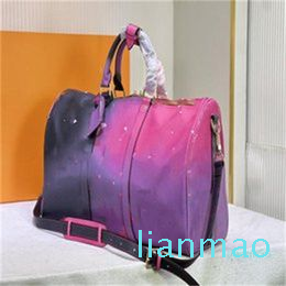 

Travel Bag 2023 Luxury designer design leather 45cm large capacity portable diagonal span, 45 x 27 x 20cm