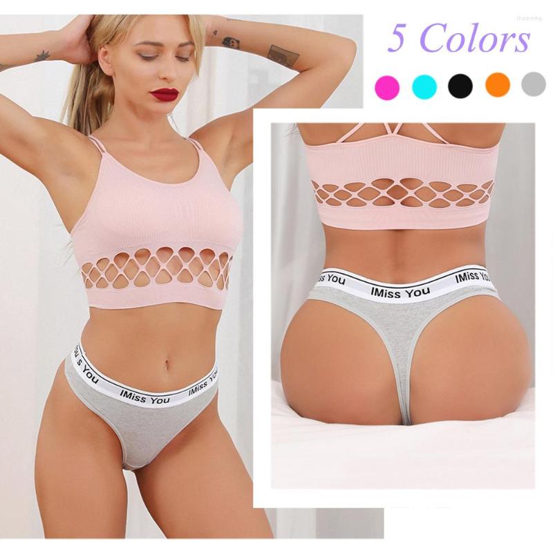 

Yoga Outfit Women's Sports Cotton Panties Summer Sexy Seamless Smooth Fitness Thong One Piece Invisible Low Waist Workout Underwear, Pink