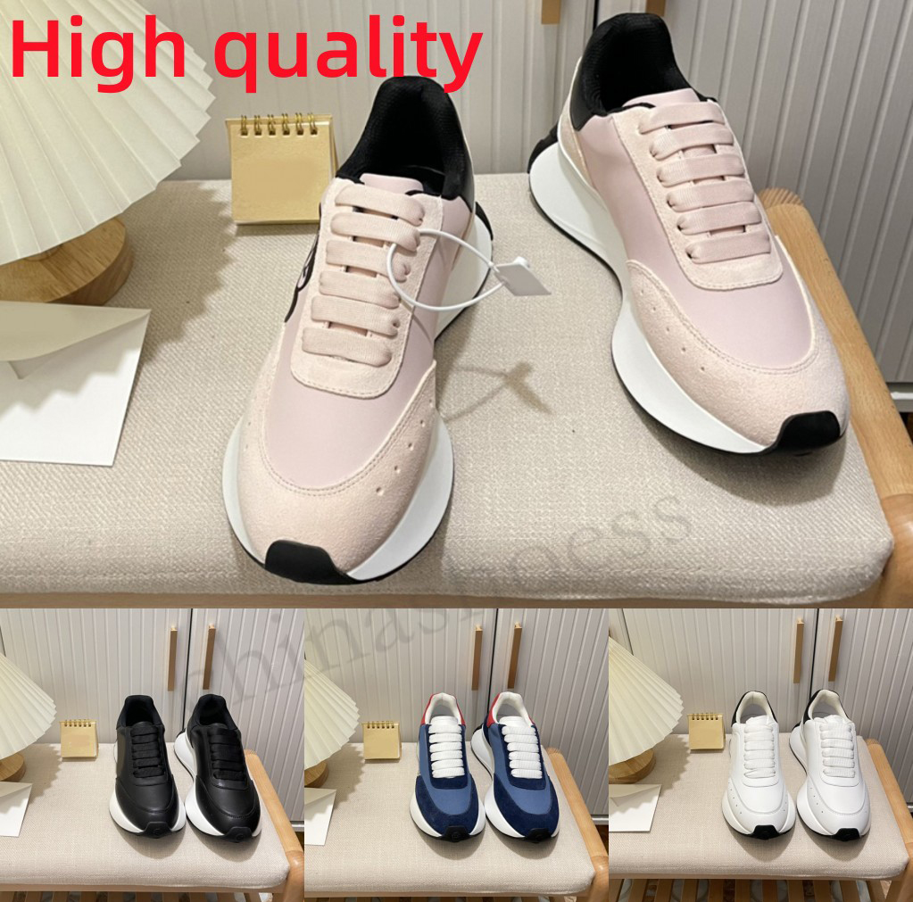 

New Designer Men shoe Leather Lace Up Men Fashion Platform Oversized Sneakers White Black mens womens Luxury velvet suede Casual Shoes Chaussures de Espadrilles, Color 2