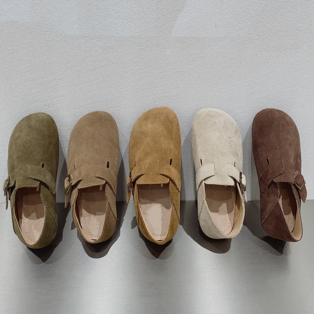 

2023 Birks sneakers slippers boston clogs women suede leather sandal sneakers loafer designer sandals arizona women slides pink chestnut Metallic boots logo shoes, Bk4101