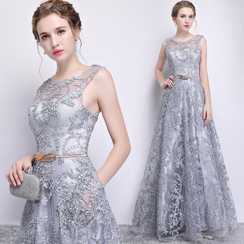

Casual Dresses 1920s Lace Art Deco Charleston Bridesmaid Wedding MAXI GOWN Formal Dress Cocktail Party Vestidos Banquet Robe, Grey dress