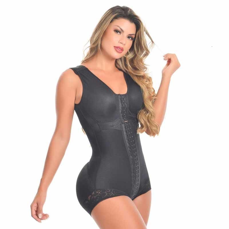 

Women's Shapers Black Shapewear Adjustable Front Closure Fajas Colombianas Lace Slimming Body Shaper Tummy Control Corset Waist Trainer 230414, Rosybrown
