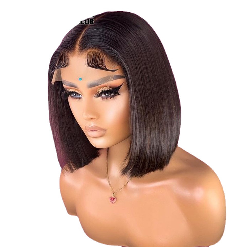 

13x4 Lace Frontal Human Hair Wig Short Bob Human Hair Wigs Bob Wig Lace Front Bob Hair Wig Human Hair Lace, 13x1t lace bob