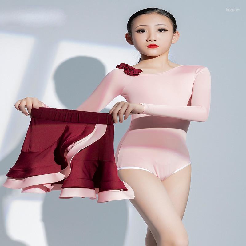 

Stage Wear Senior Version Of Latin Dance Practice Dress Skirt Set Female Children 2023 Show