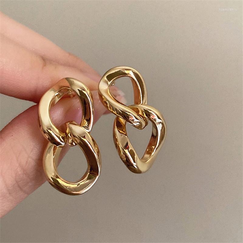 

Stud Earrings European And American Temperament Metal Chain Female Cold Wind Senior Sense Personality Fashion