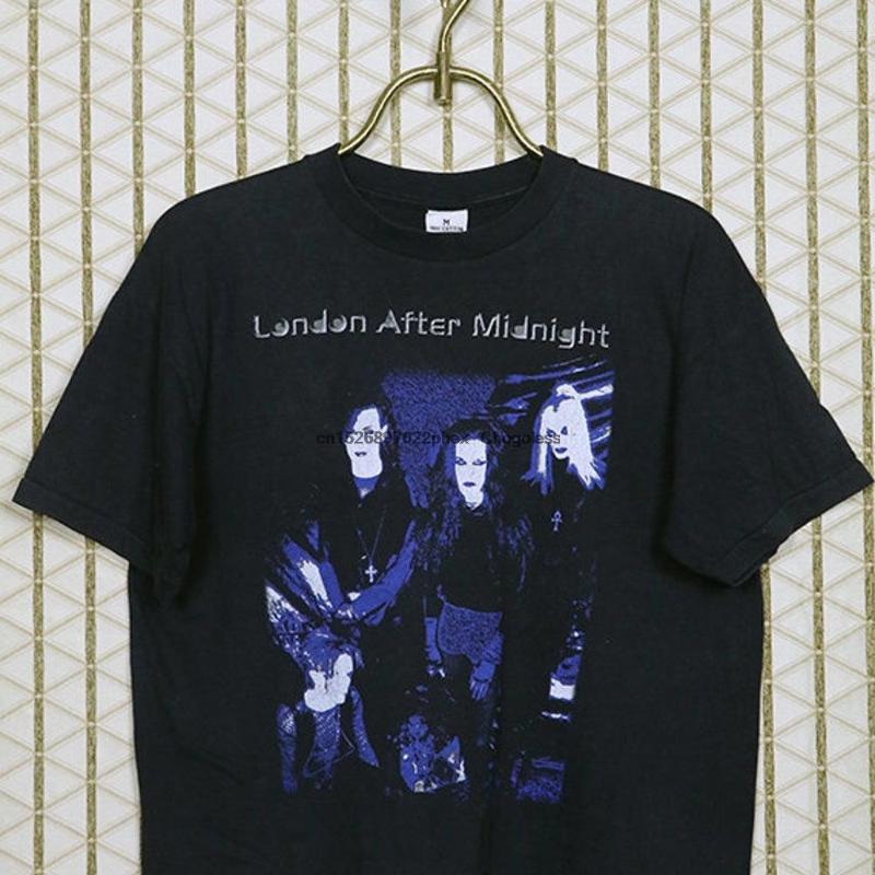 

Men's T Shirts London After Midnight Shirt Vintage Rare Black Tee Goth Gothic The Cult Christian Death 45 Grave Damned Siouxsie, 0303336-pink