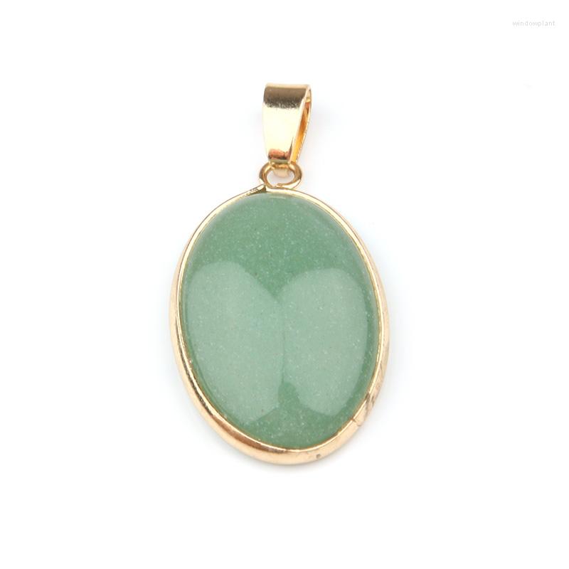 

Pendant Necklaces Natural Stone Gem Agate Crystal Quartz Turquoise Egg Handmade Crafts DIY Retro Necklace Sweater Chain Jewelry Gift Make