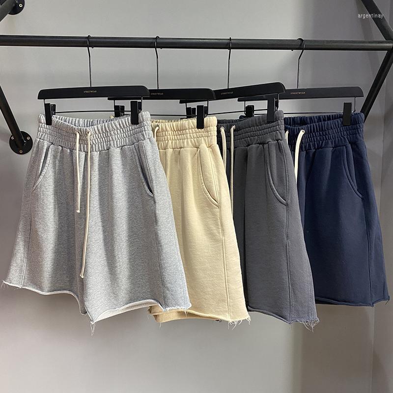 

Men' Shorts Summer Classic Pocket Drawstring High Street Fashion Solid Color Men' Lace Up Sports Pants Hip Hop Streetwear, Bao blue