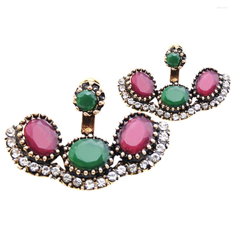 

Dangle Earrings Sunspicems Vintage Turkish Resin Earring Bohemia Women Pods Antique Gold Color Festival Banquet Jewelry Gift