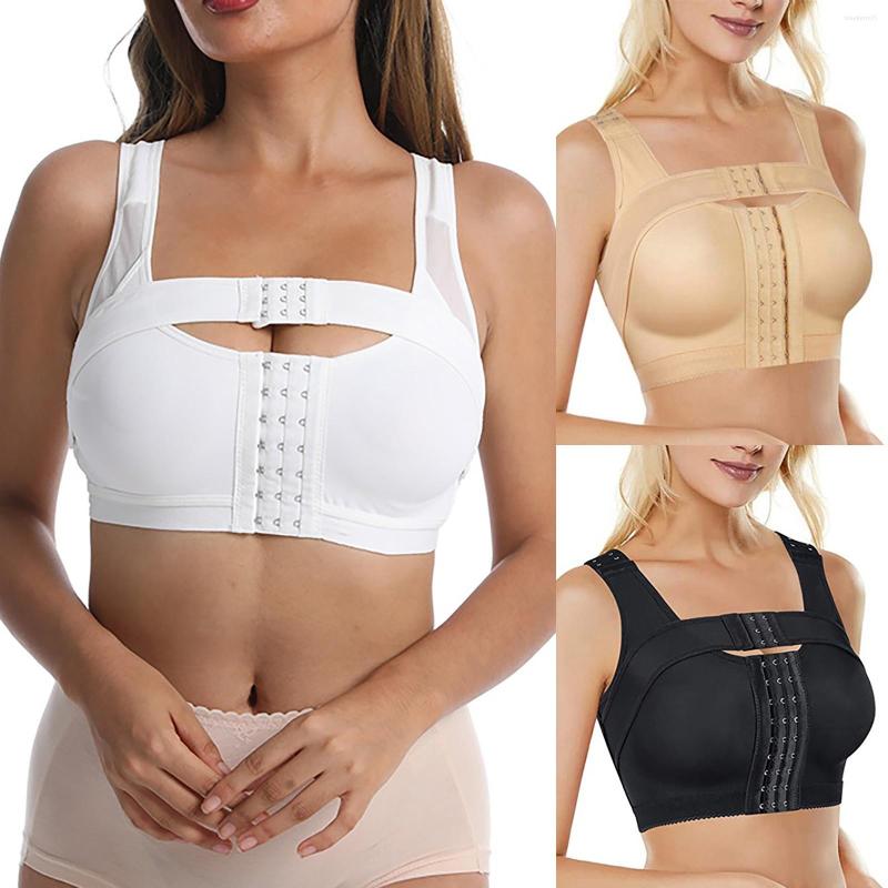 

Women's Shapers Women Sports Bras Sexy Front Buckle Yoga Bra Workout Womens, Beige