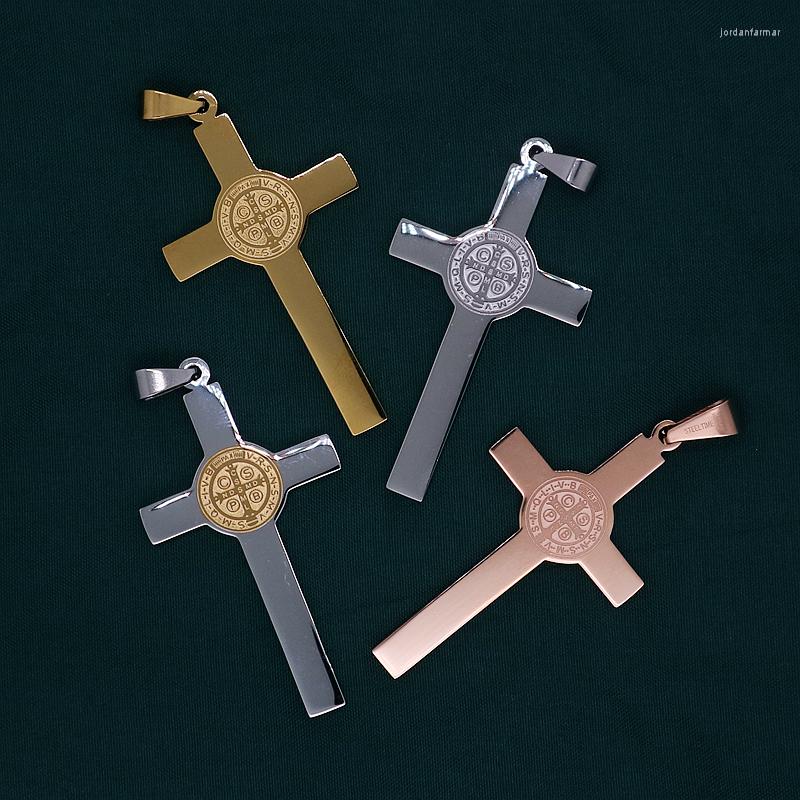 

Pendant Necklaces Unisex 316L Stainless Steel Cross CSPB Est Chain